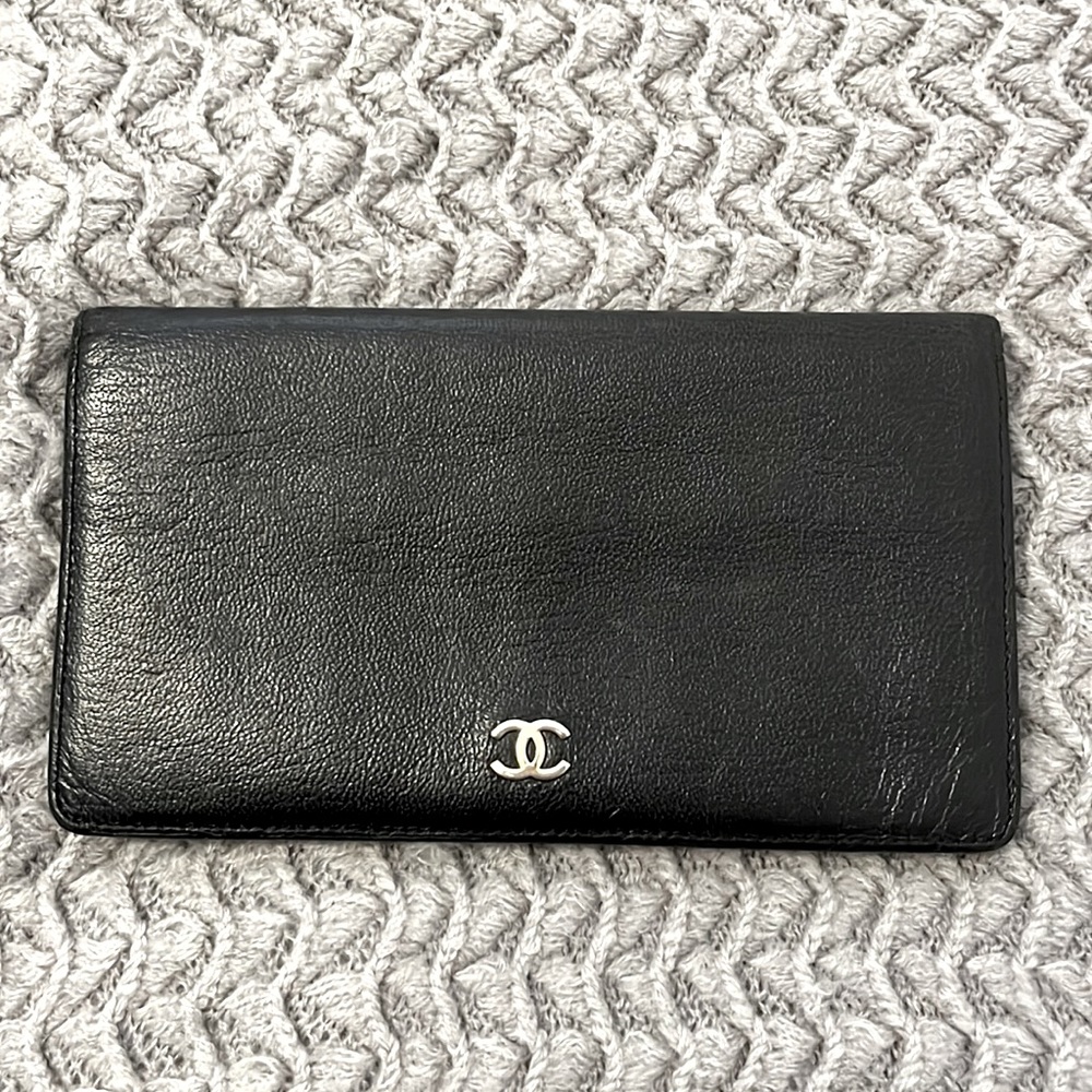 Authentic Chanel leather wallet